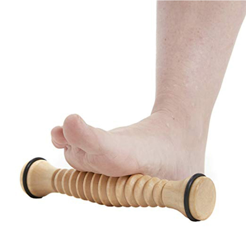 Reflexology Foot Roller - 木製マッサージャーボディバック木製フットローラー、足底筋膜炎用フットマッサージャー、ストレスリリーフ、リラクゼーション