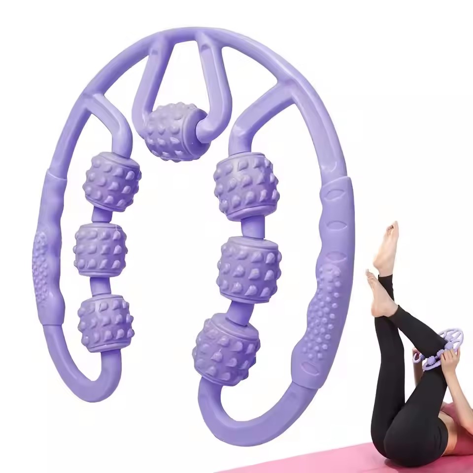 Reflexology Foot Roller - 脚ふくらはぎローラーマッサージャーアンチセルライトマッサージャー手動筋肉マッサージローラー骨盤底筋トレーナーヨガ美容ツール