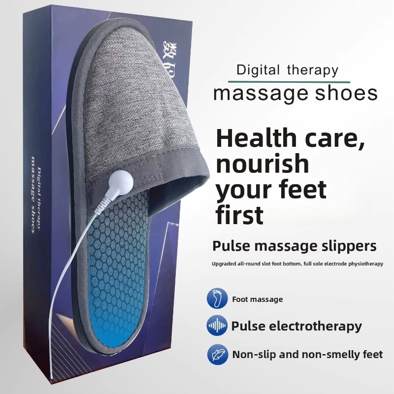 Ems Foot Massager - 指圧刺激電気 EMS フットマッサージシューズ電極マイクロカレント理学療法マッサージスリッパ EMS フットマッサージ