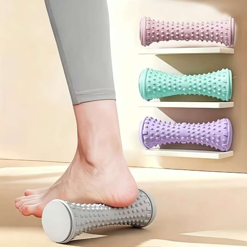 Reflexology Foot Roller - 1 個のフットマッサージローラー、深部組織マッサージ - 中程度の硬度、手動フットローラー、ヨガやフィットネス用の家庭用マッサージャー