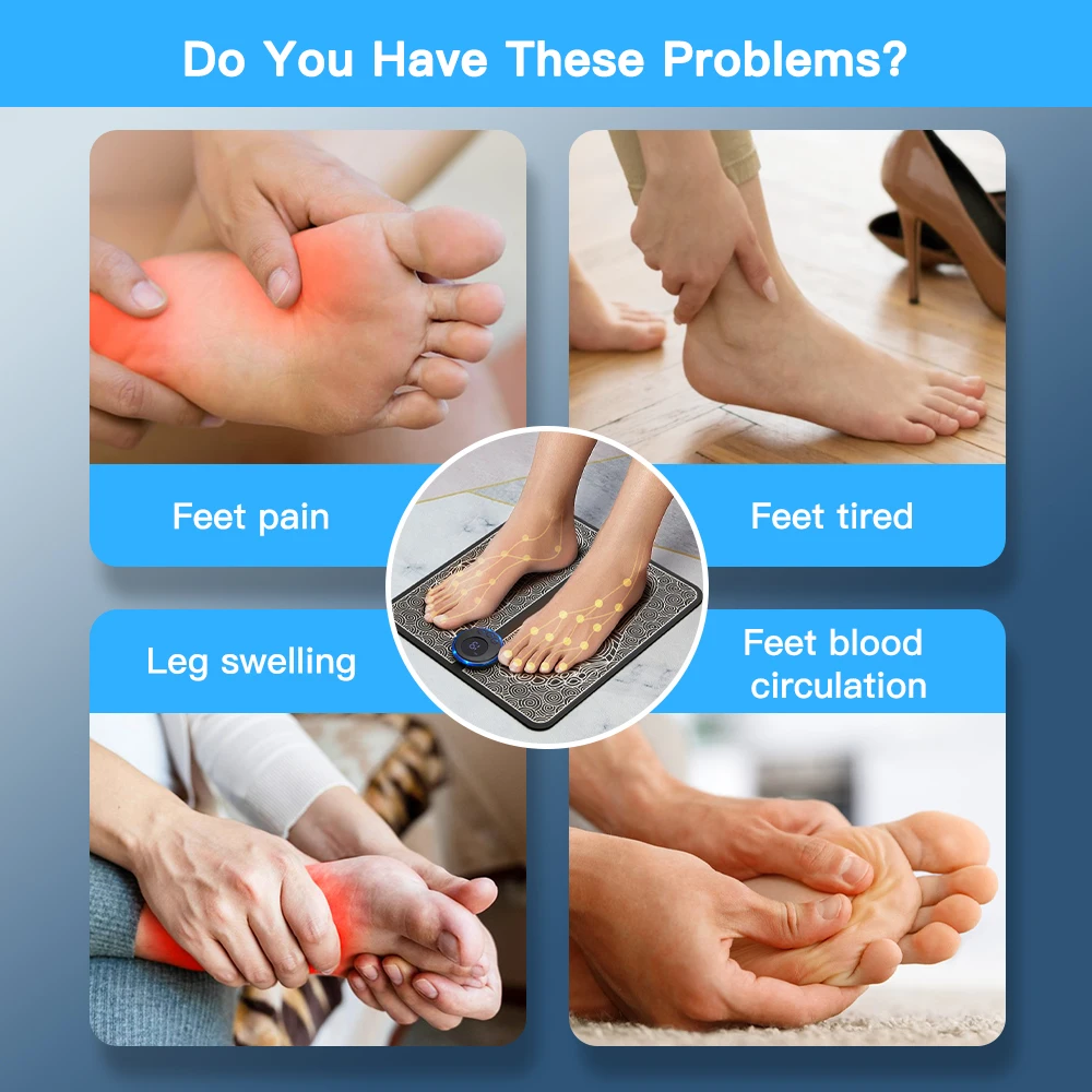 電気フットマッサージャー,足のマッサージ,筋肉刺激,血液循環 - Ems Foot Massager のレビューと価格