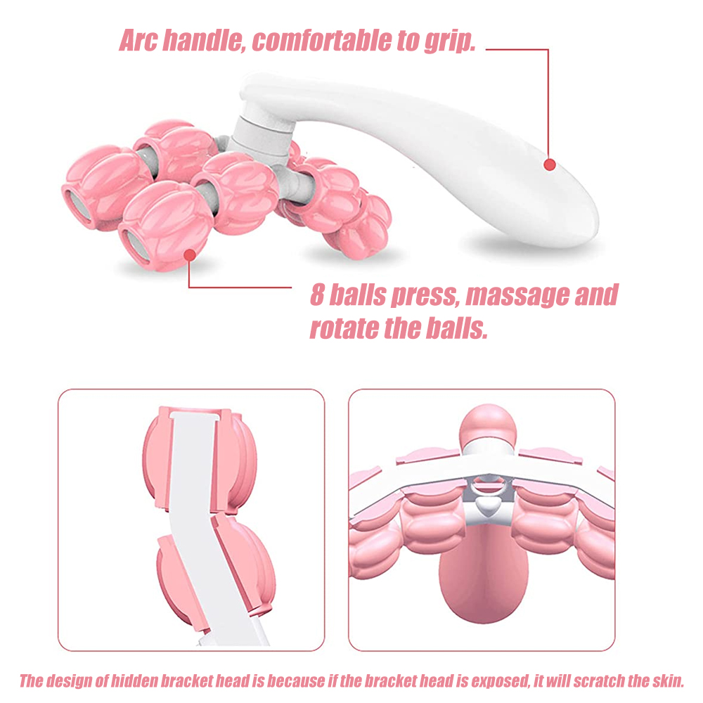Y字型8ビーズマッサージ器 ハンドヘルドマッサージローラー  - Reflexology Foot Roller のレビューと価格