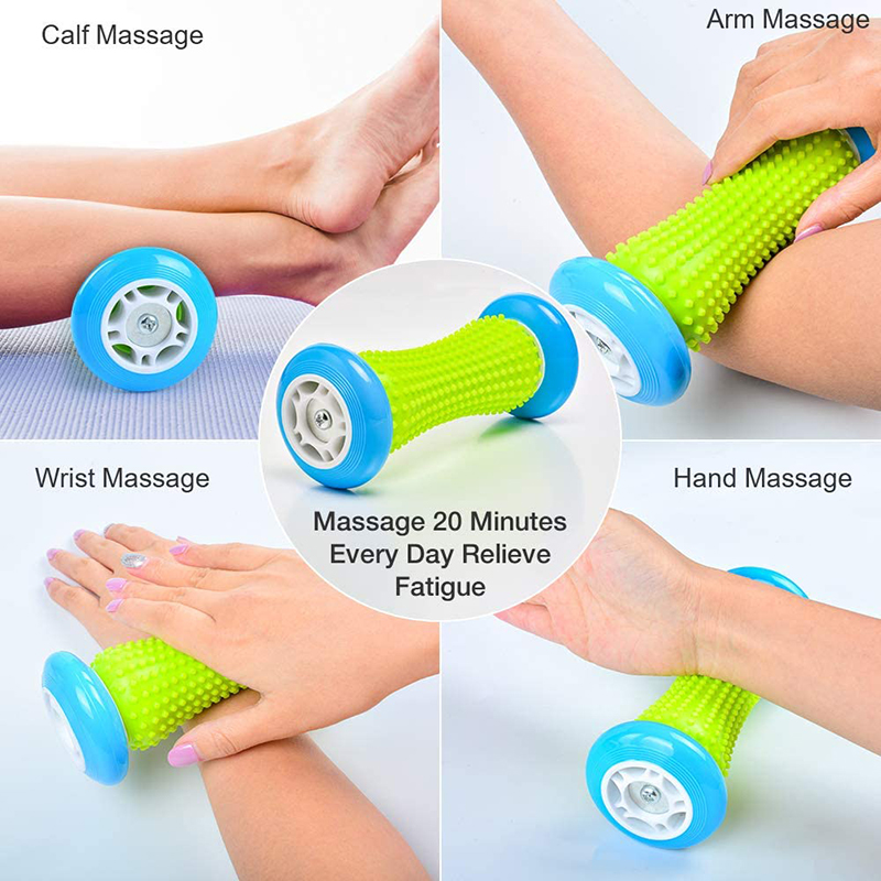 フットマッサージャーローラーマッサージ救済足底筋膜炎かかとア - Reflexology Foot Roller のレビューと価格
