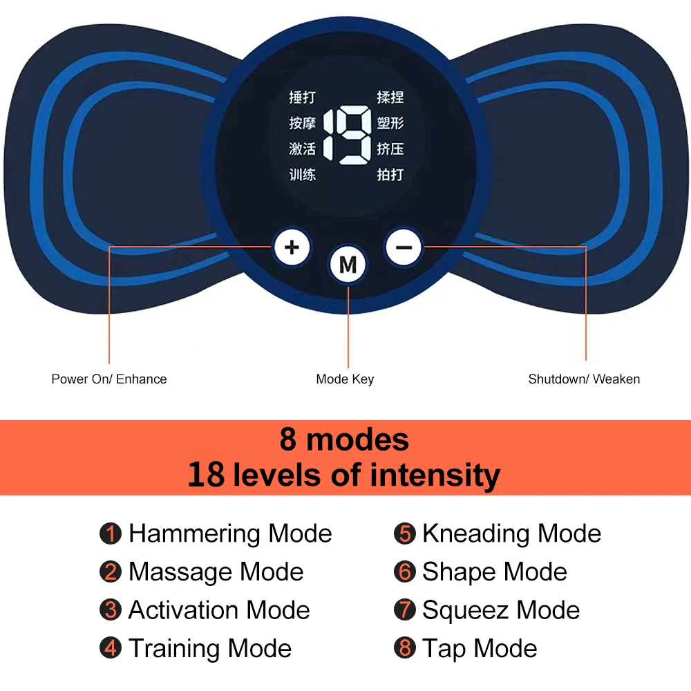 EMS ネックマッサージャーミニ頚椎筋肉痛緩和パッチマッサー - Ems Foot Massager のレビューと価格