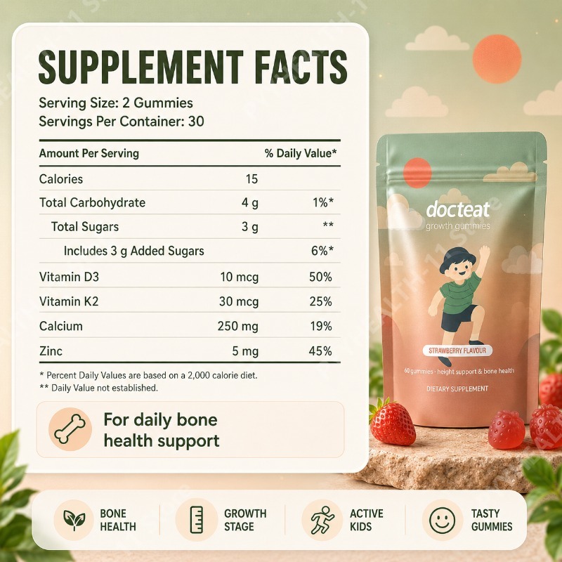 子供用カルシウムグミ ビタミンD3 K2サプリメント ストロ - Wellness Health Nutrition のレビューと価格