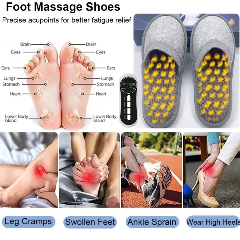 指圧刺激電気 EMS フットマッサージシューズ電極マイクロカ - Ems Foot Massager のレビューと価格