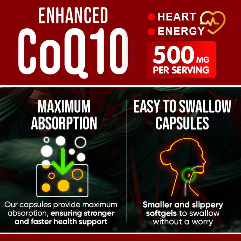 CoQ10カプセルは、心臓血管の健康、細胞エネルギーの生成、 - Health Wellness Product のレビューと価格