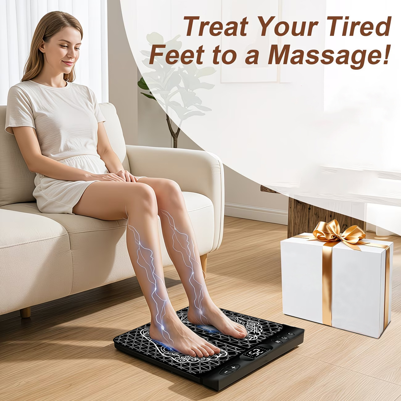 12モード25段階強度EMSフットマッサージャーマット -  - Ems Foot Massager のレビューと価格