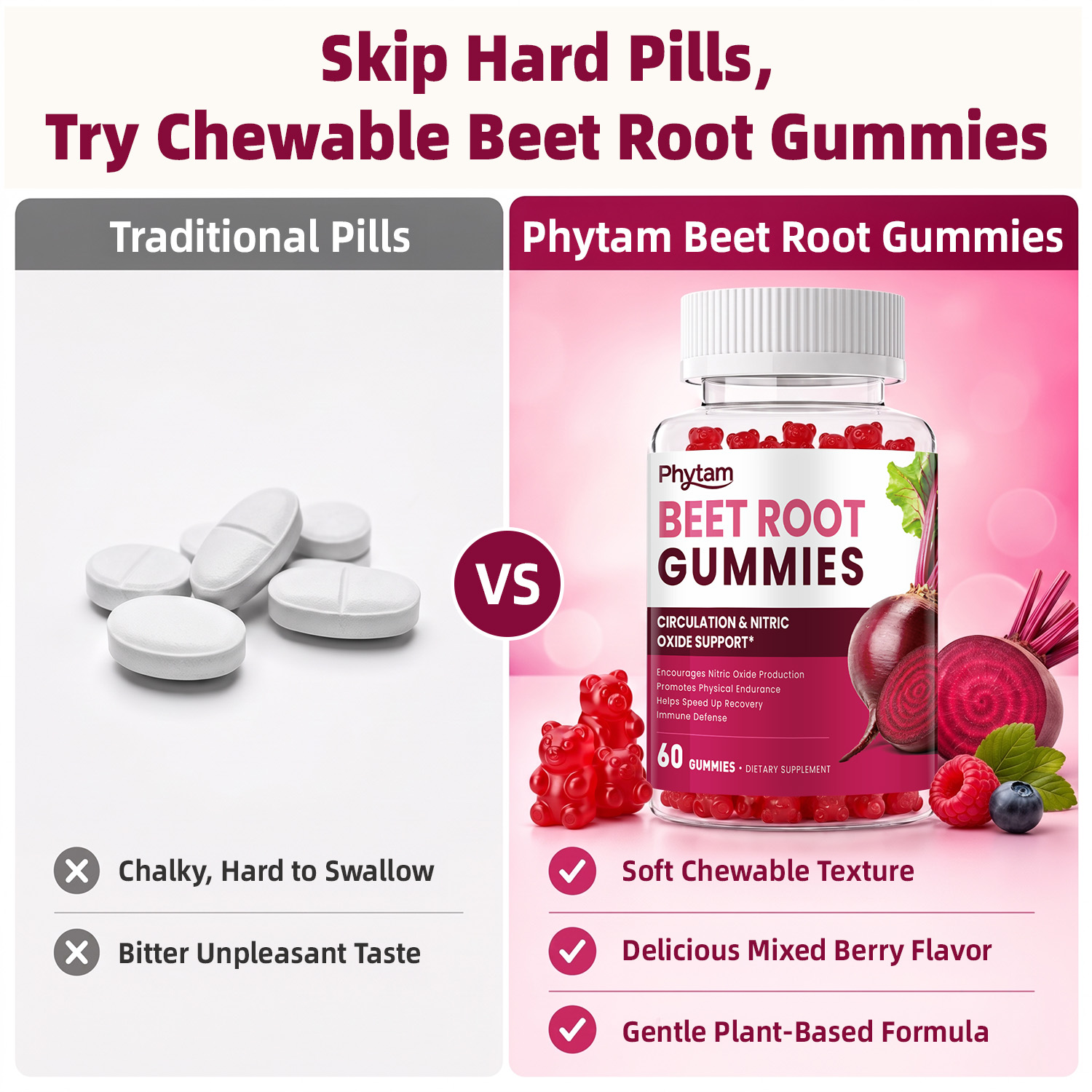 ビートルートサプリメント、抗酸化作用のある日々の健康サポート - Wellness Health Nutrition のレビューと価格