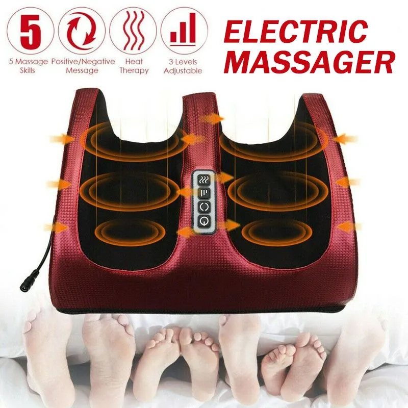 赤外線加熱電気フットマッサージ指圧リラックスボディマッサージ - Reflexology Foot Roller のレビューと価格