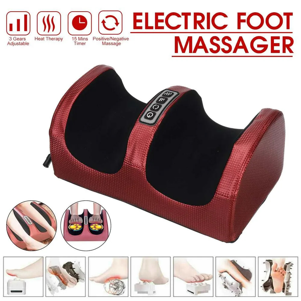 赤外線加熱電気フットマッサージ指圧リラックスボディマッサージ - Reflexology Foot Roller のレビューと価格