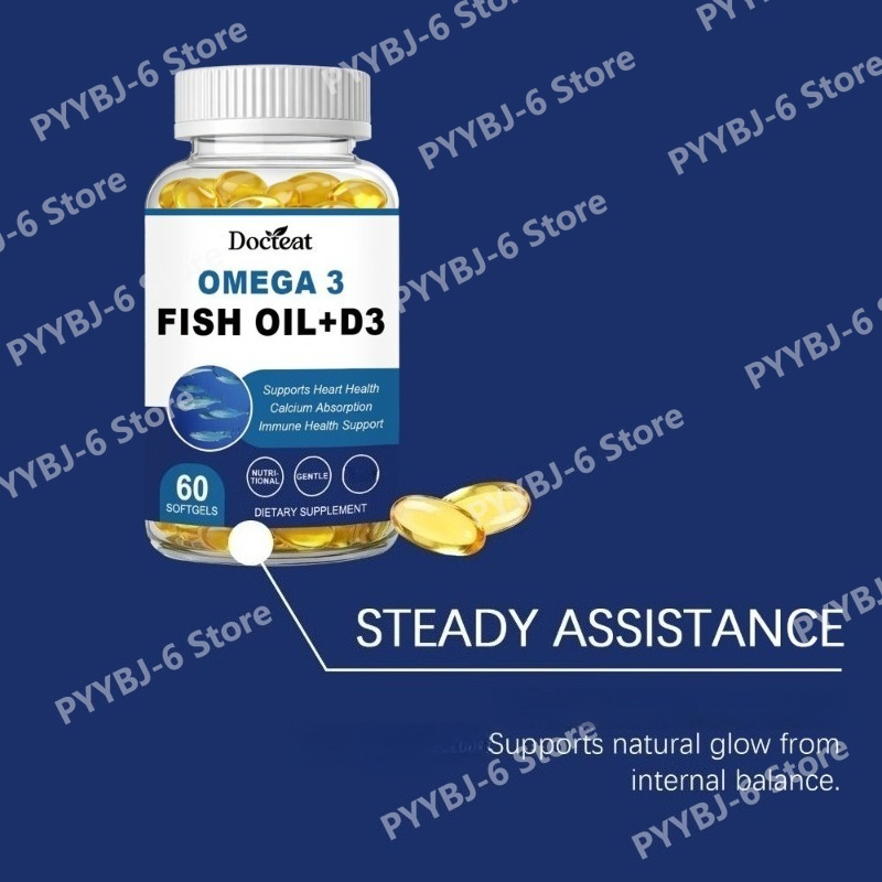 オメガ3魚油は、心臓血管の健康、カルシウムの吸収、免疫の健康 - Wellness Health Nutrition のレビューと価格