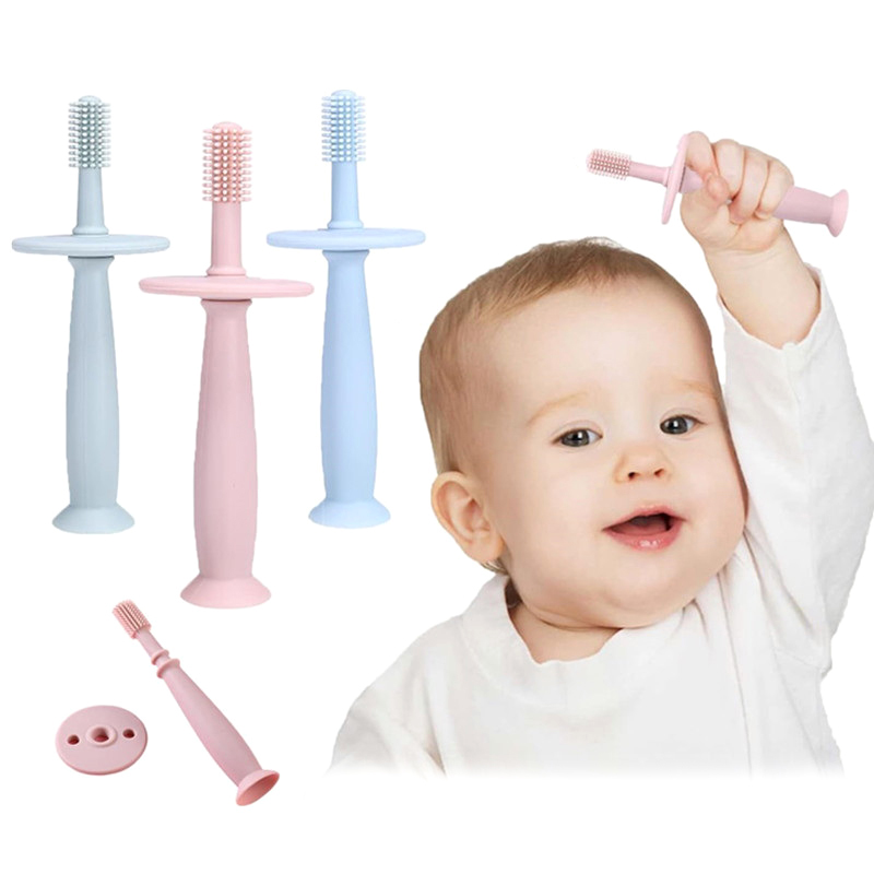 1 個ベビー指歯ブラシソフトシリコーン幼児歯歯クリーンブラシ - Health Wellness Product のレビューと価格