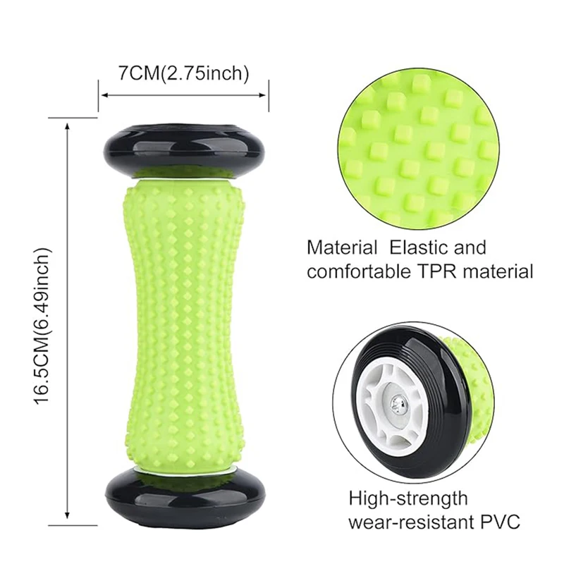 ポータブル手動フットローラーマッサージ器 背中 脚 手 腕  - Reflexology Foot Roller のレビューと価格