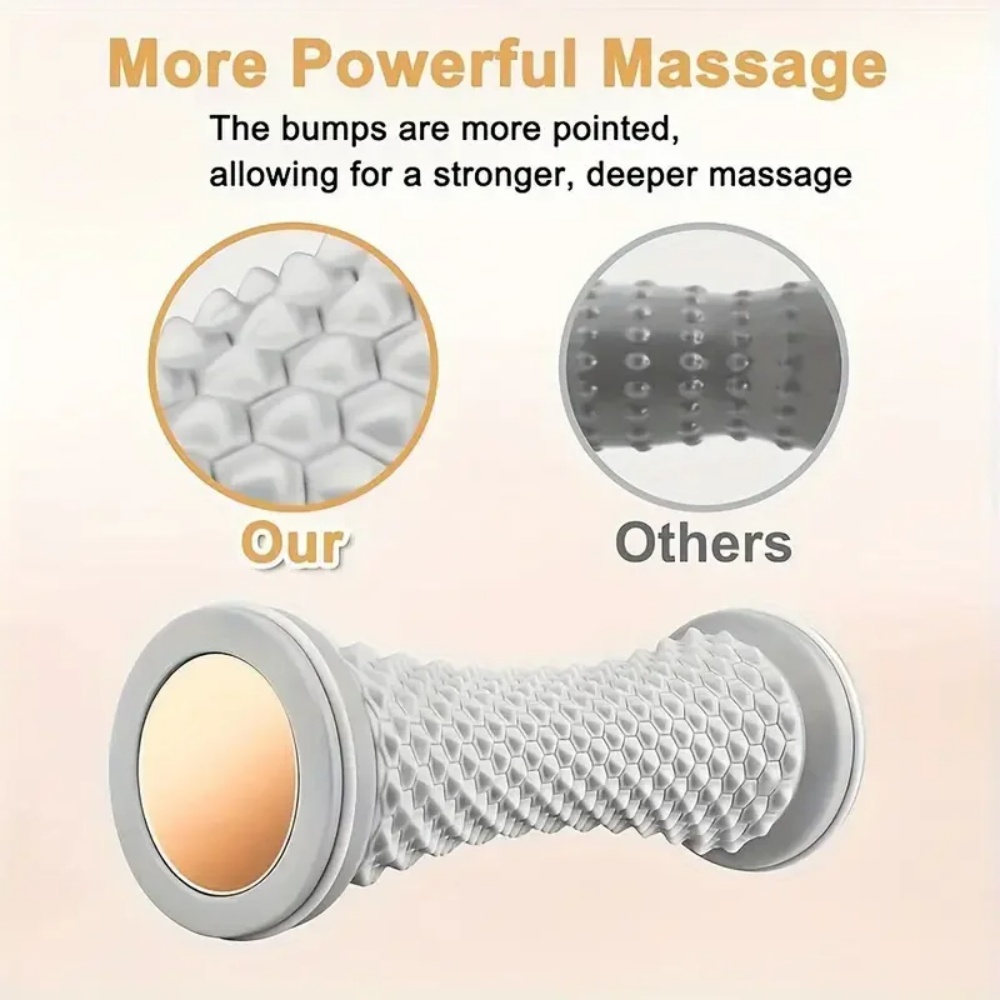 フットローラーヨガマッサージボール足底筋膜ローラー筋肉弛緩ケ - Reflexology Foot Roller のレビューと価格